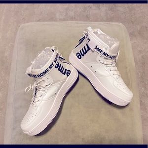 Nike Custom air force 1(supreme) White Hightop New Size 9-9.5